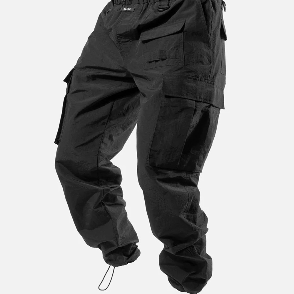Black Tailor Black Cargo Styled Cargo Pants